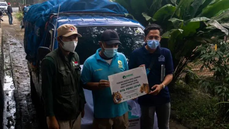 Kesulitan Pakan, Explorer Store Projects kirim 7 Ton Pakan Sayuran ke Kebun Binatang Bandung