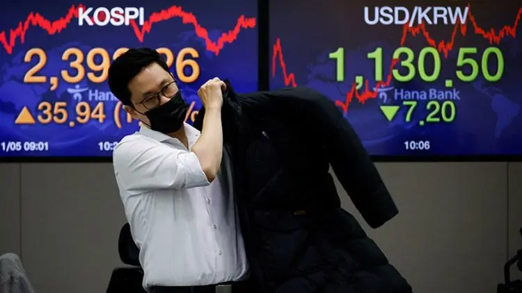 Saham di Korsel Turun akibat Kekhawatiran Terkait Covid-19