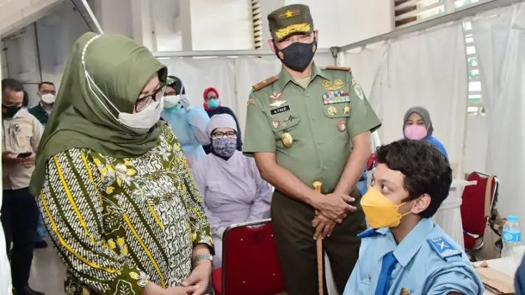 Kodim 0621 dan Pemkab Bogor Kompak Vaksinasi Covid-19 kepada Remaja