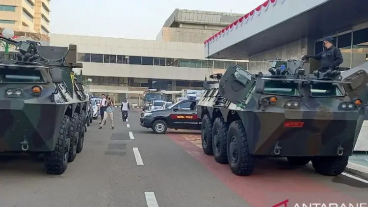 Sidang Tahunan MPR, Tank Anoa Disiagakan di Kompleks Parlemen