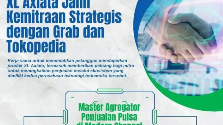 XL Axiata Jalin Kemitraan Strategis dengan Grab dan Tokopedia