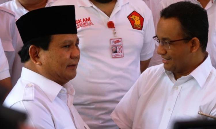 Anies Baswedan Dampingi Prabowo Menuju Arena Debat Pilpres?