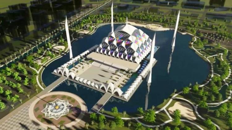 Baru Tuntas 30 Persen, Masjid Terapung Al-Jabbar Rampung 2020