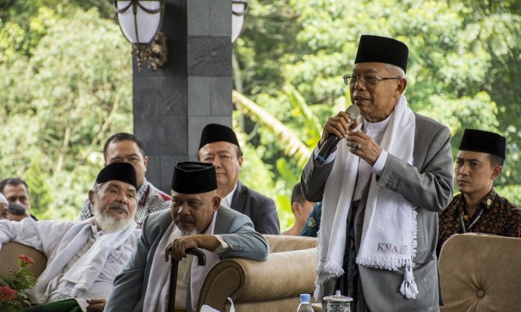 Di Sukabumi, Ma'aruf Amin Jelaskan 'Infrastruktur Langit'