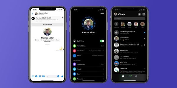 Facebook Resmikan Mode Gelap untuk Messenger