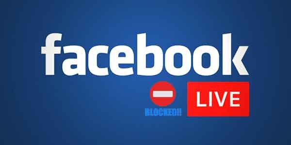 Facebook Live Diblokir untuk Akun Bermasalah