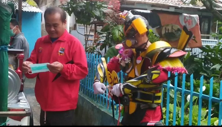 Di Lembang, Ada Transformer Kampanyekan Protokol Kesehatan