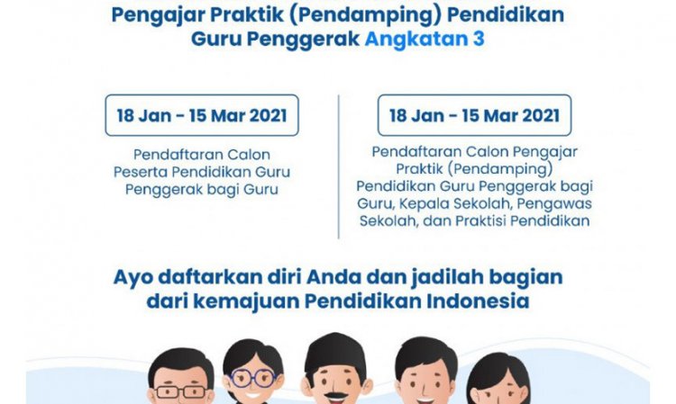 Kemendikbud Buka Pendaftaran Guru Penggerak Angkatan Ketiga