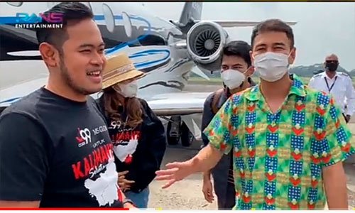 Raffi Ahmad Kagum Lihat Jet Pribadi Sultan Malang