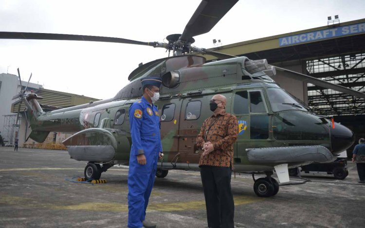 PT DI Terbangkan 1 Helikopter Super Puma NAS332 C1+ Pesanan Kemenhan 