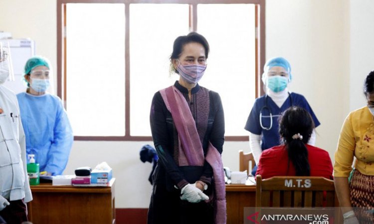 Pemimpin Myanmar Aung San Suu Kyi Ditangkap