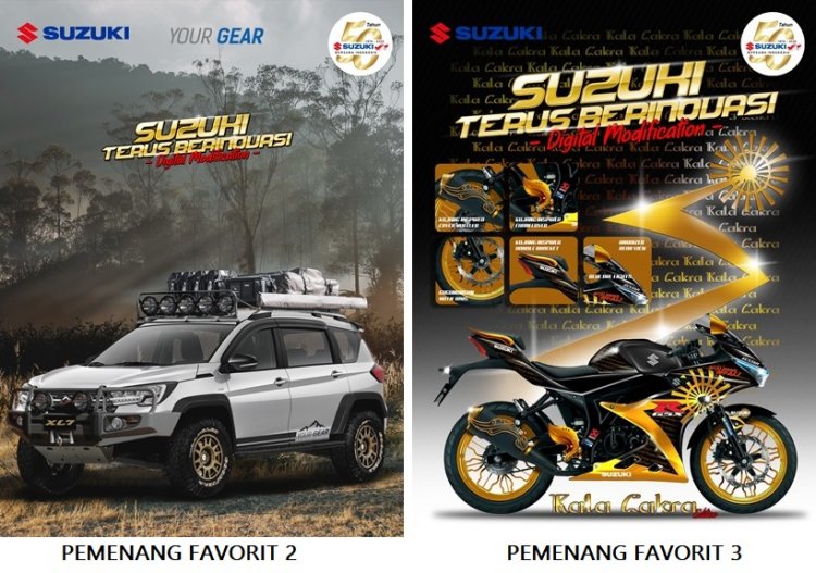 Inilah Pemenang Kontes Modifikasi Digital Suzuki