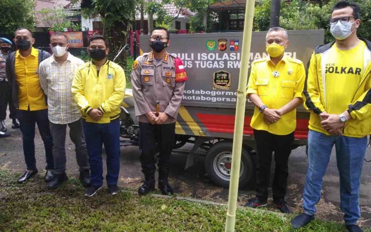 Golkar Dukung Program Peduli Isolasi Mandiri Polresta Bogor Kota