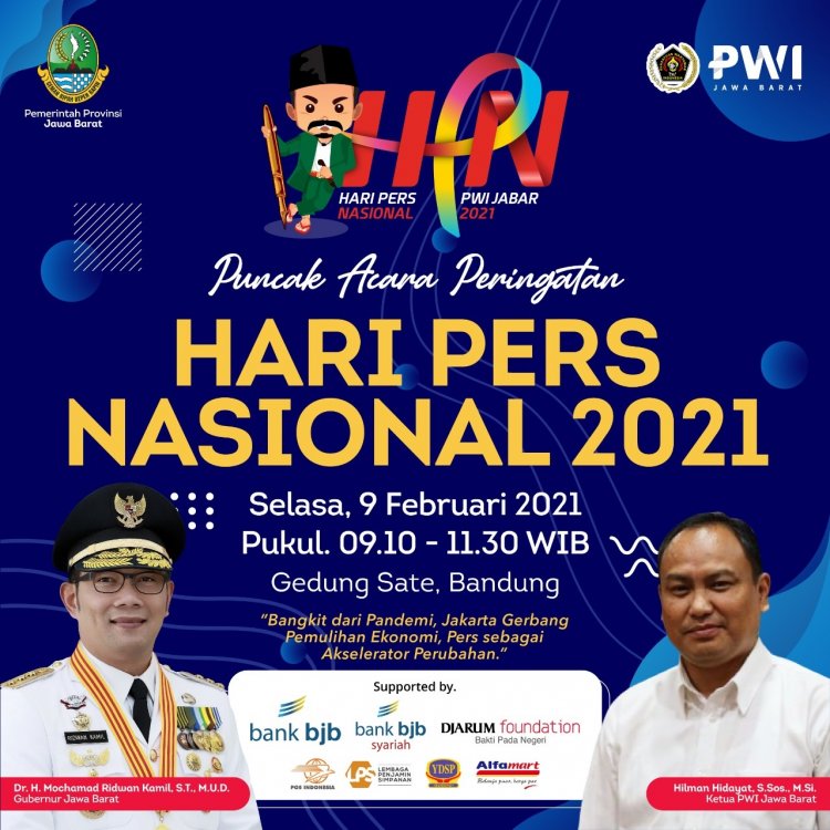 PWI Jabar Peringati HPN Bersama Gubernur & Presiden Secara Virtual