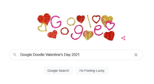 Valentine's Day, Google Hadirkan Doodle Cinta
