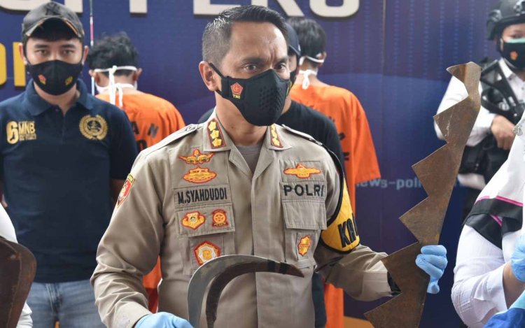 Polresta Cirebon Bekuk Empat Anggota Geng Motor