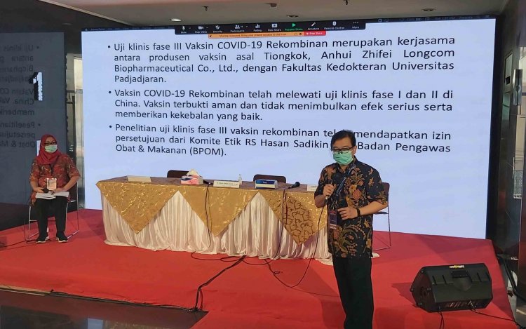Unpad Siap Lakukan Uji Klinis Fase III Vaksin Covid-19 Rekombinan Asal Tiongkok di Indonesia