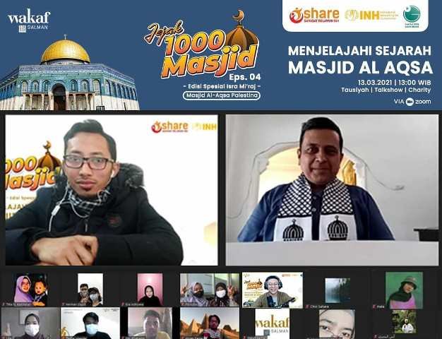 Wakaf Salman Kunjungi Masjid Al Aqsa Secara Virtual