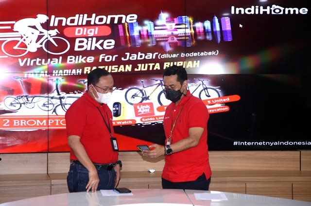 Telkom Jabar Gelar Ajang Balap Sepeda Virtual IndiHome DigiBike 2021 