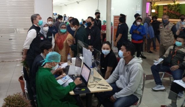 2.250 Pegawai Ritel di Kota Bogor Jalani Vaksinasi Covid-19 di BTM