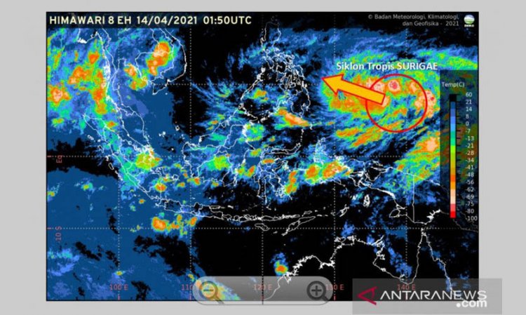 Badai Siklon Surigae Berpotensi Menjadi Super Taifun