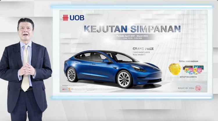 Apresiasi Nasabah Simpanan, UOB Indonesia Ganjar Mobil Listrik Tesla