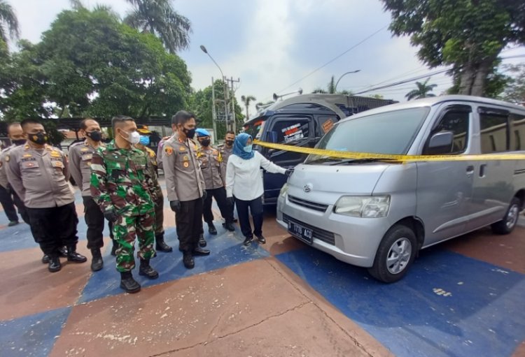Delapan Unit Mobil Travel Gelap Diamankan Satgas Penanganan Covid-19 Kab Bogor