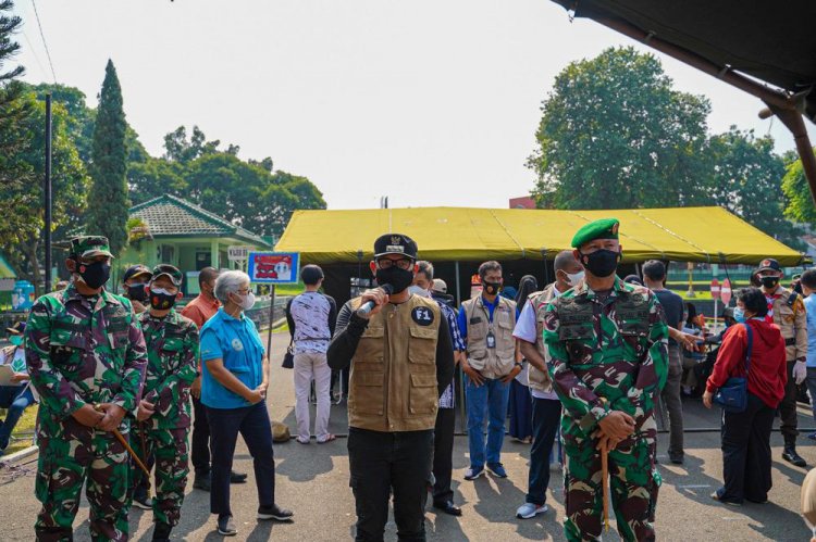 Dibantu TNI dan Panitia Festival Merah Putih, Program Vaksinasi Kota Bogor Digeber