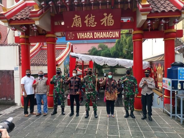 TNI Bersama FMP Geber Percepatan Vaksinasi Warga Kota Bogor