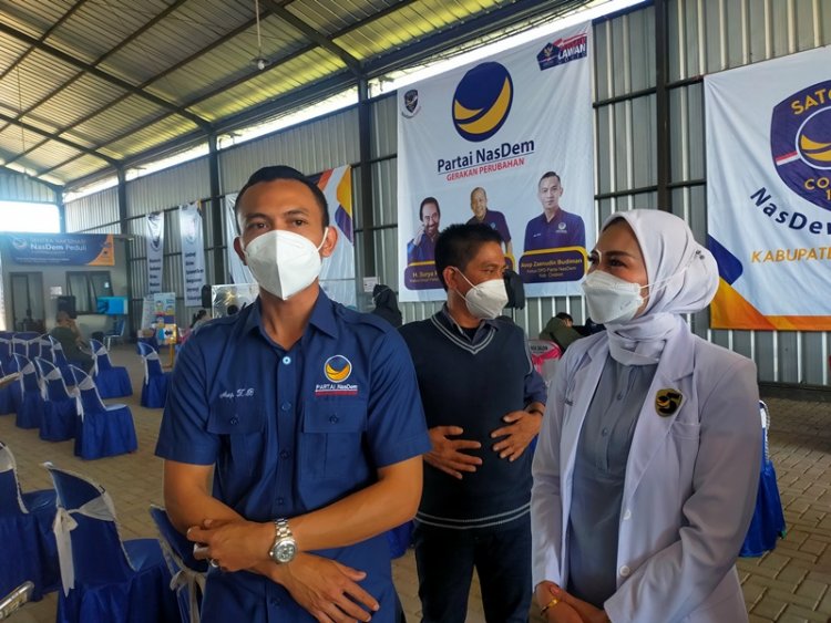 Nasdem Peduli Kabupaten Cirebon Gelar Vaksinasi Massal