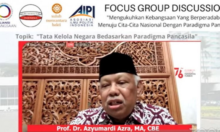 Azyumardi Azra: Indonesia Perlu Kepemimpinan Berbasis Pancasila