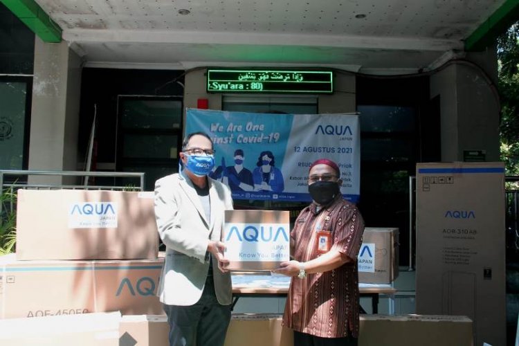 Aqua Japan Donasikan Alat Kesehatan untuk Nakes RSUD Tanjung Priok