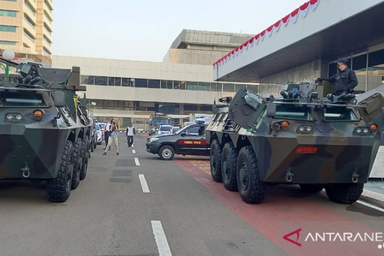 Sidang Tahunan MPR, Tank Anoa Disiagakan di Kompleks Parlemen